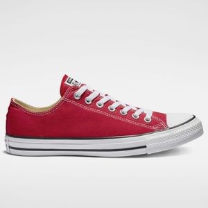 Red low top converse